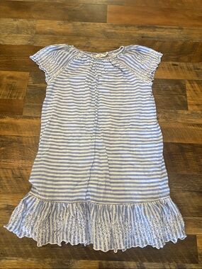Vineyard Vines Girls Size L Sleeve Ruffle Eyelet Dress